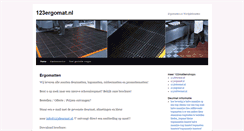 Desktop Screenshot of 123ergomat.nl